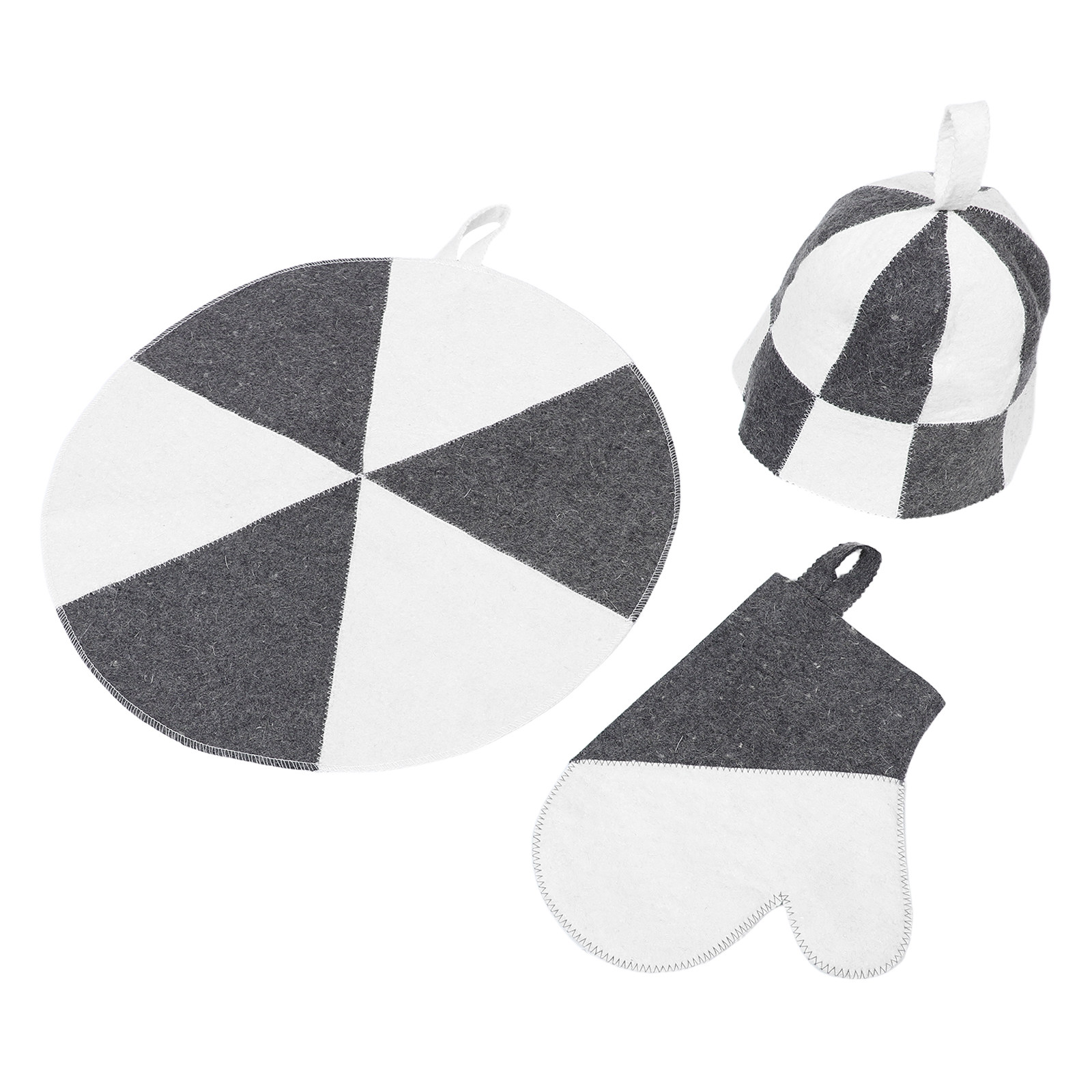 Heat Resistant Glove - 1Set Sauna Kit Felt Hat with