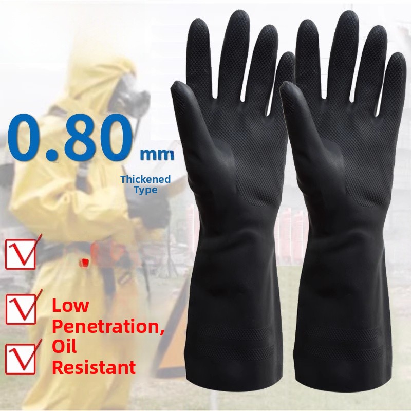 Rubber Glove Cleaning - Ansell Nitrile Chemical Resistant Gloves Thiened