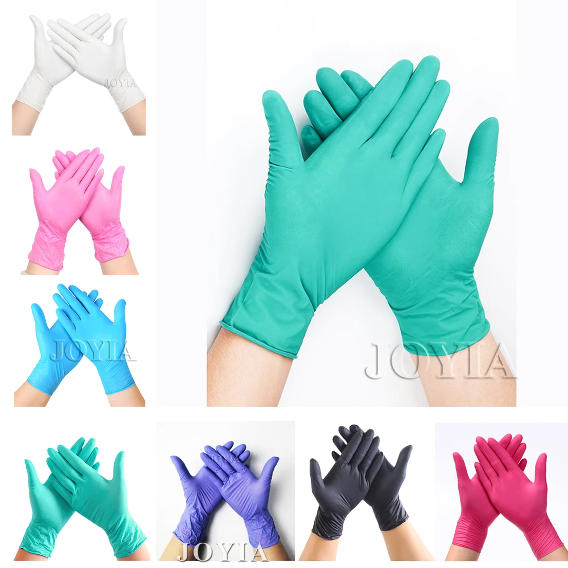 Green Disposable Gloves Pink E - Exam Glove Nitrile review and price