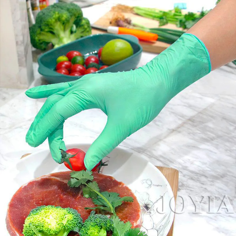 Green Disposable Gloves Pink E - Exam Glove Nitrile review and price
