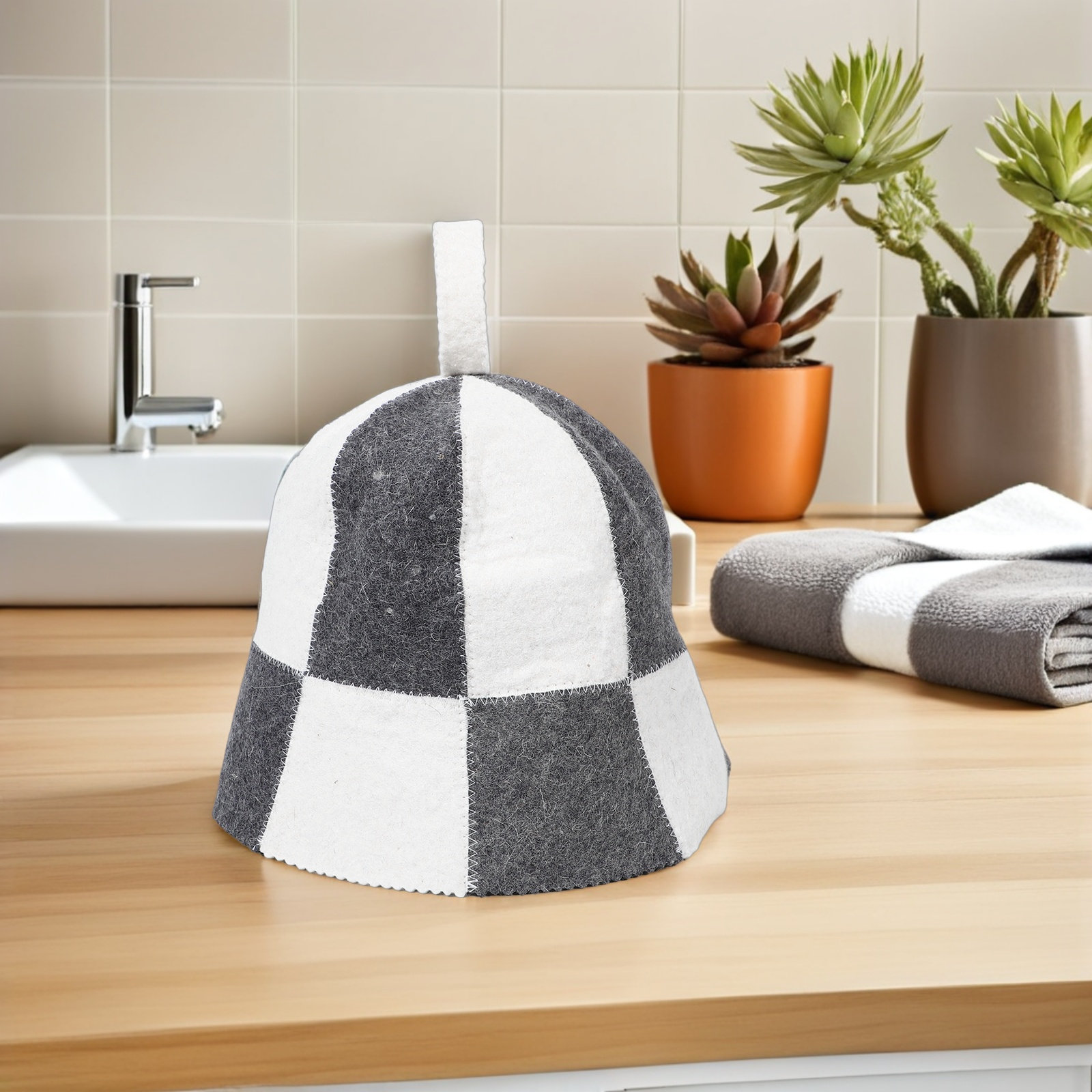 1Set Sauna Kit Felt Hat with M - Heat Resistant Glove review and price