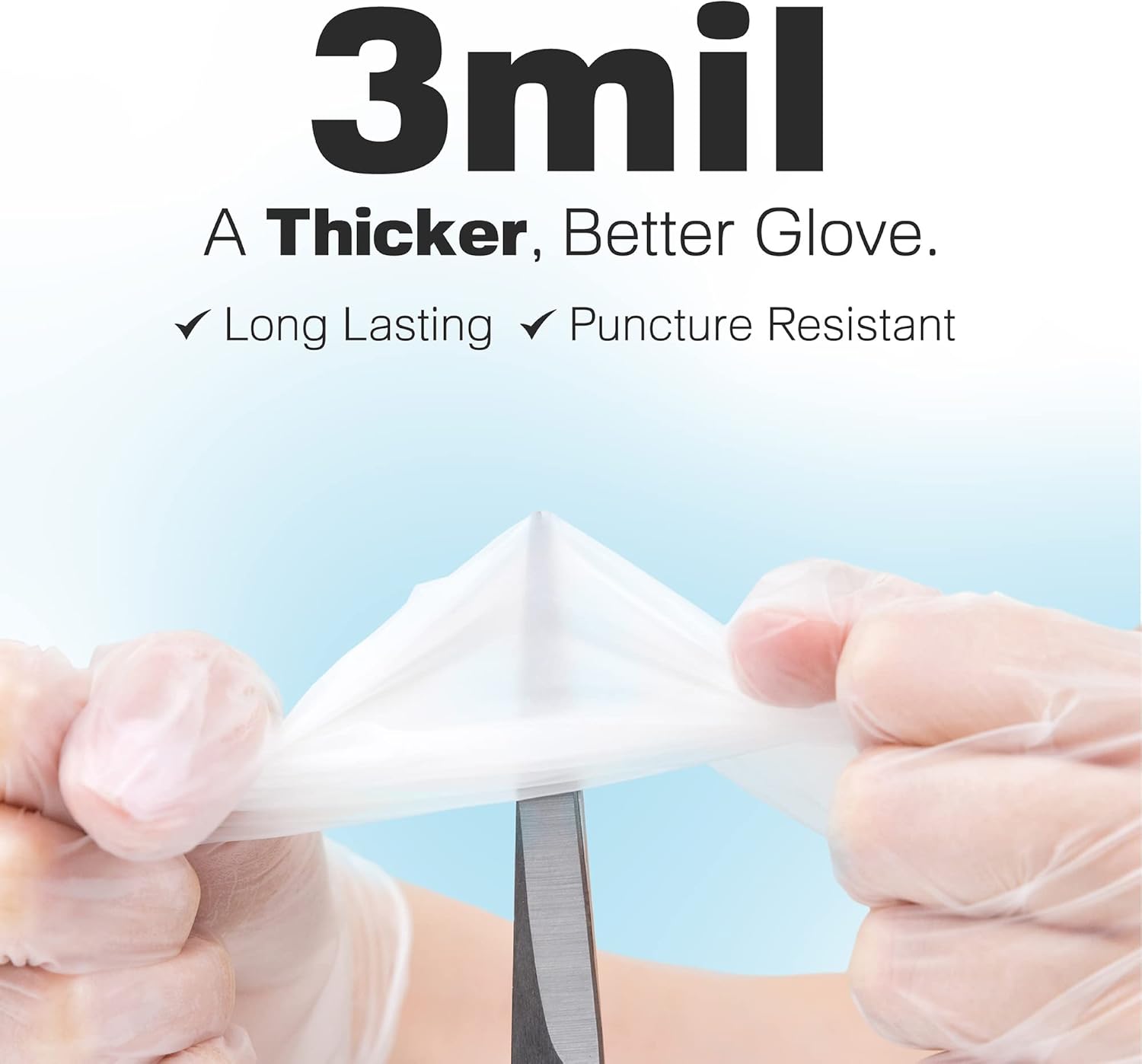 3 Mil Clear Vinyl Gloves - Foo - Latex Disposable Glove review and price