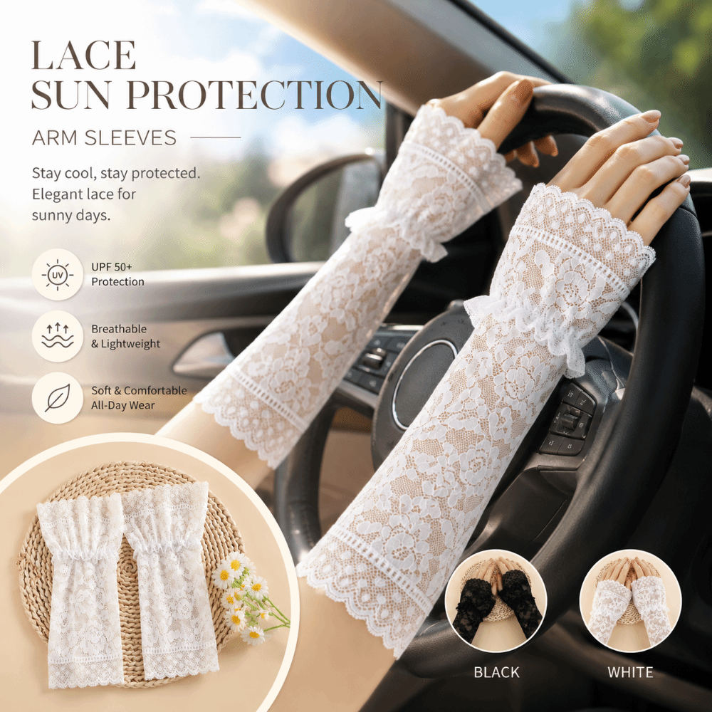 Lace Ruffles Pleated Detachabl - Fingerless Glove Knit review and price