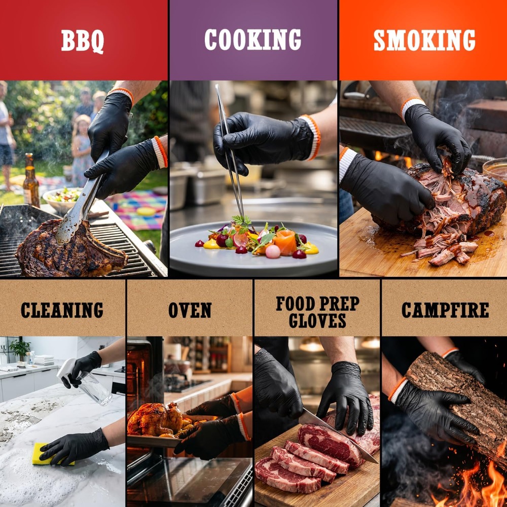 BBQ Gloves 50 Disposable Nitri - Latex Disposable Glove review and price