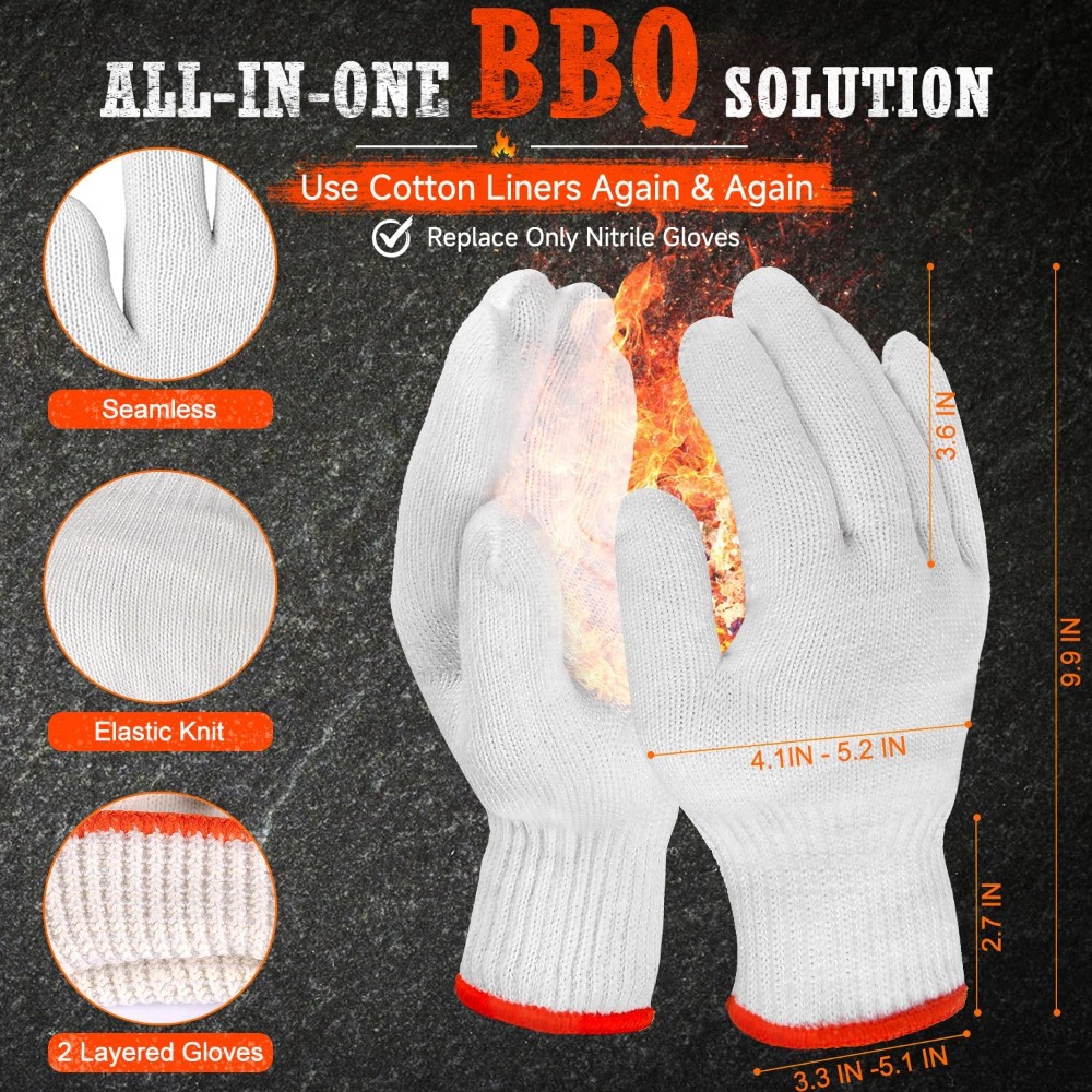 BBQ Gloves 50 Disposable Nitri - Latex Disposable Glove review and price