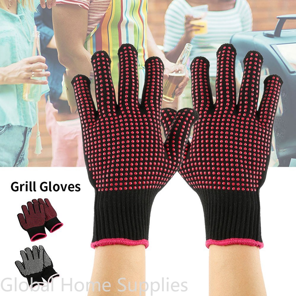 Barbecue Anti-scald Gloves Mic - Oven Mitt Silicone review and price