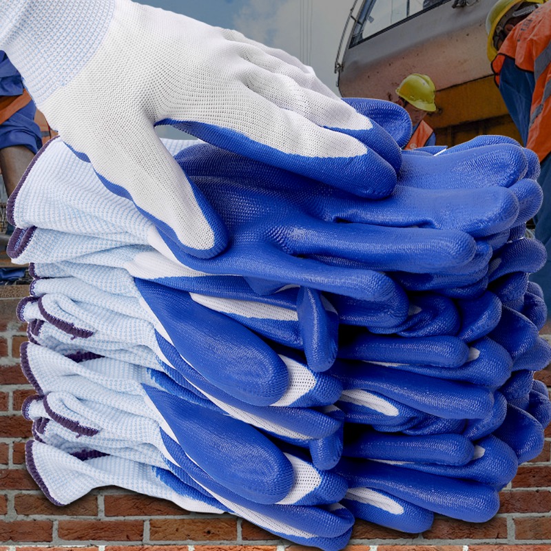 1/12pair Working Gloves Premiu - Nitrile Mechanic Glove review and price