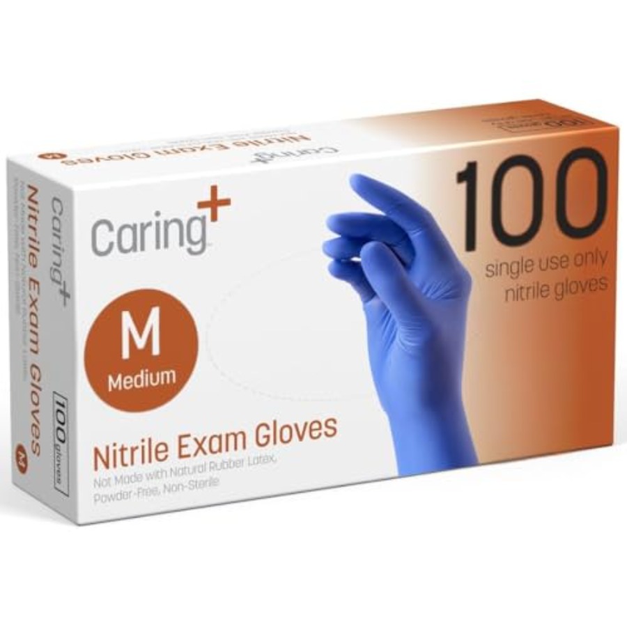 Caring Nitrile Exam Gloves, Bl - Exam Glove Nitrile review and price