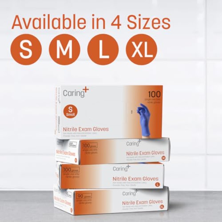 Caring Nitrile Exam Gloves, Bl - Exam Glove Nitrile review and price