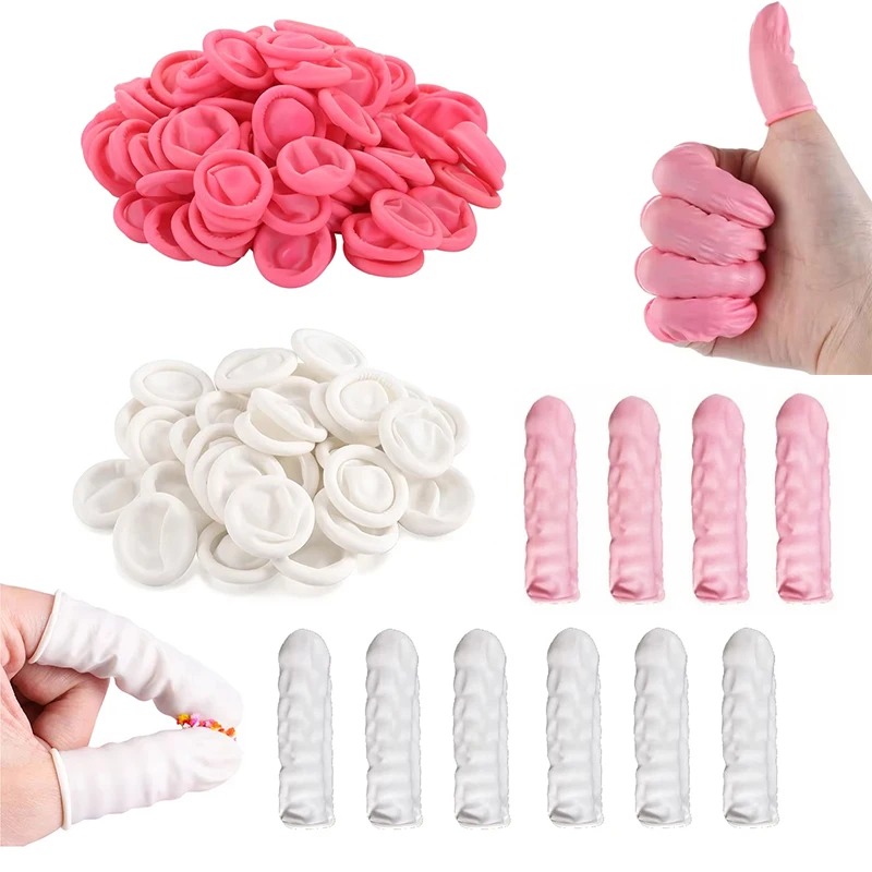 100/200PCS Disposable Finger C - Latex Disposable Glove review and price