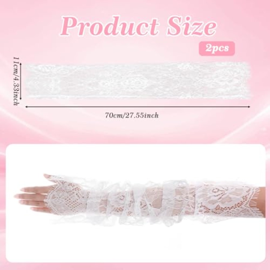 Long Sheer Lace Arm Sleeves Fo - Fingerless Glove Knit review and price