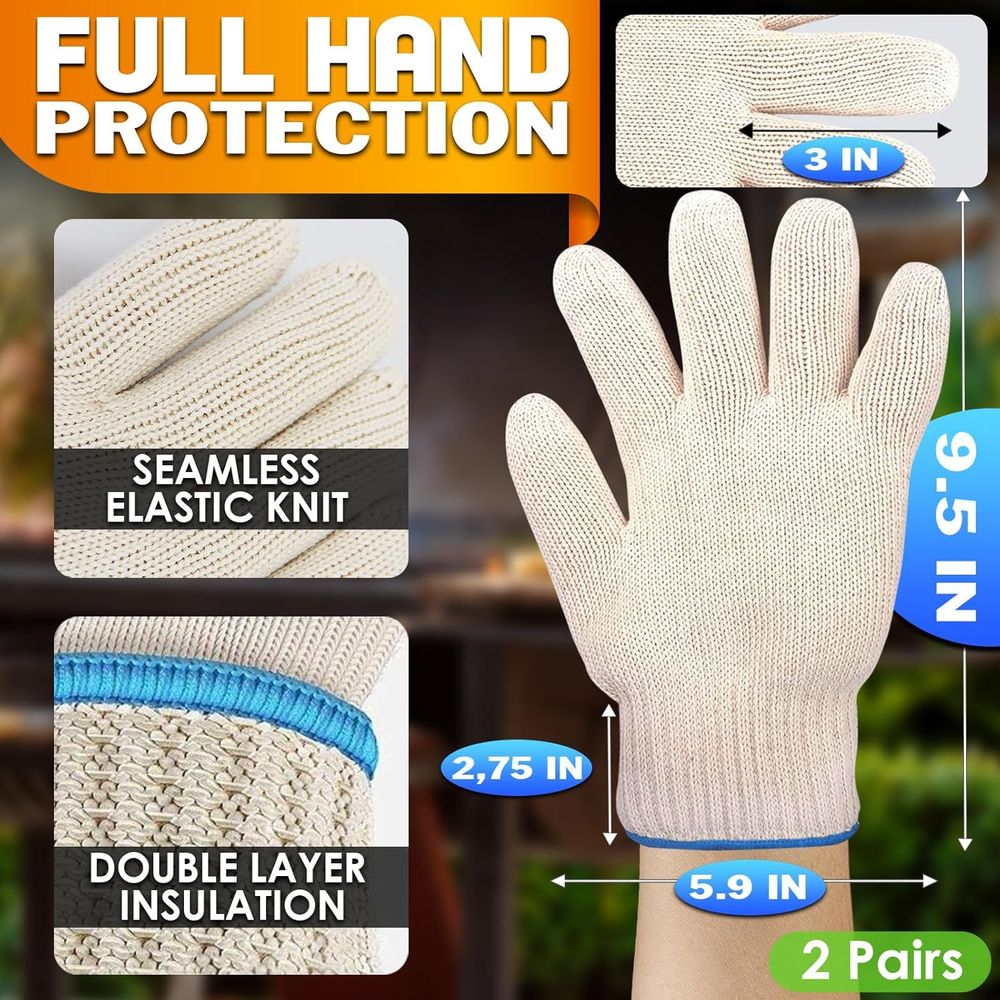 Heat-Resistant Gloves, 9.5 Len - Heat Resistant Glove review and price