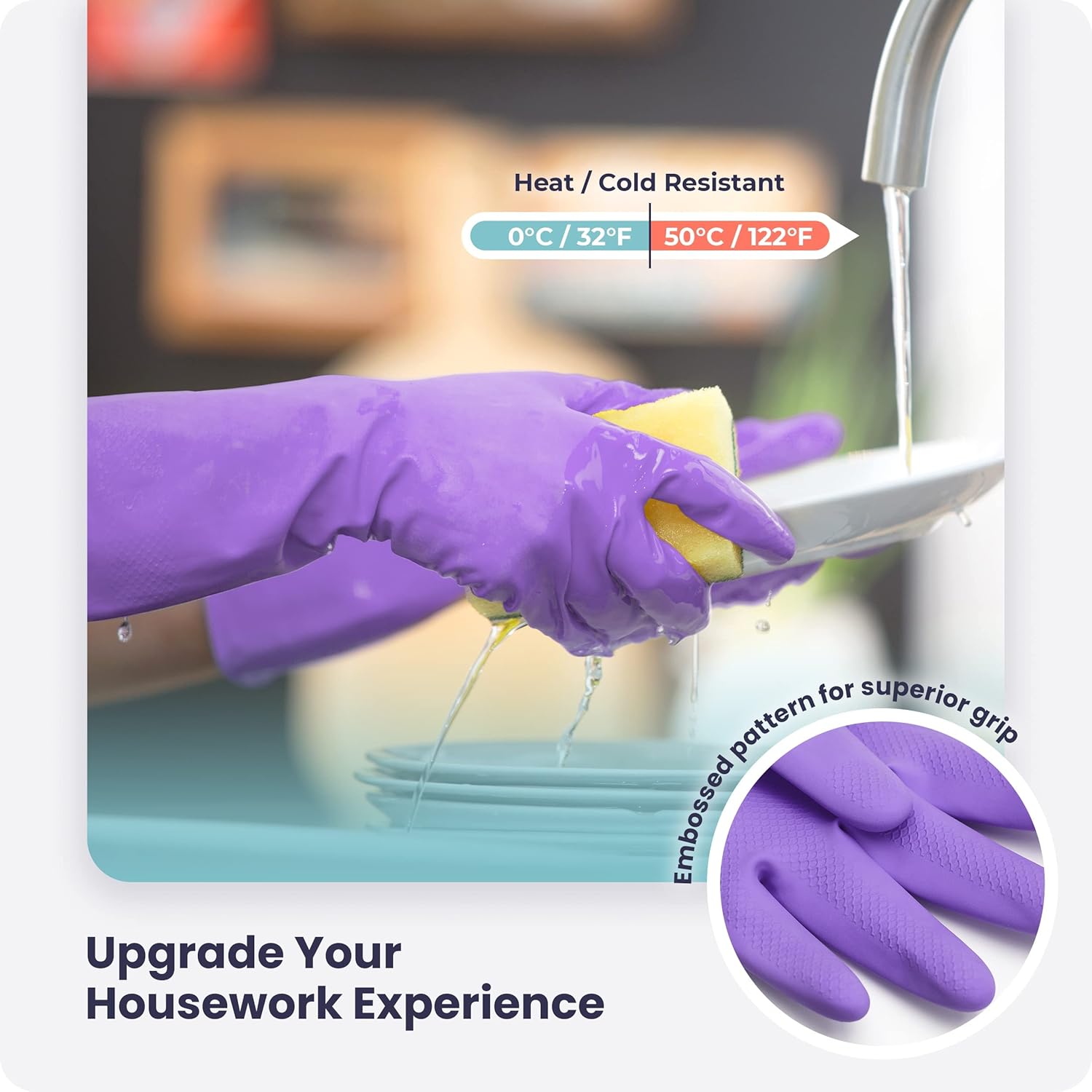 3/6/12/60 Pairs Dishwashing Gl - Rubber Glove Cleaning review and price