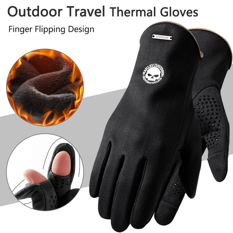 2pc Man Winter Warm Gloves For - Leather Driving Glove review and price