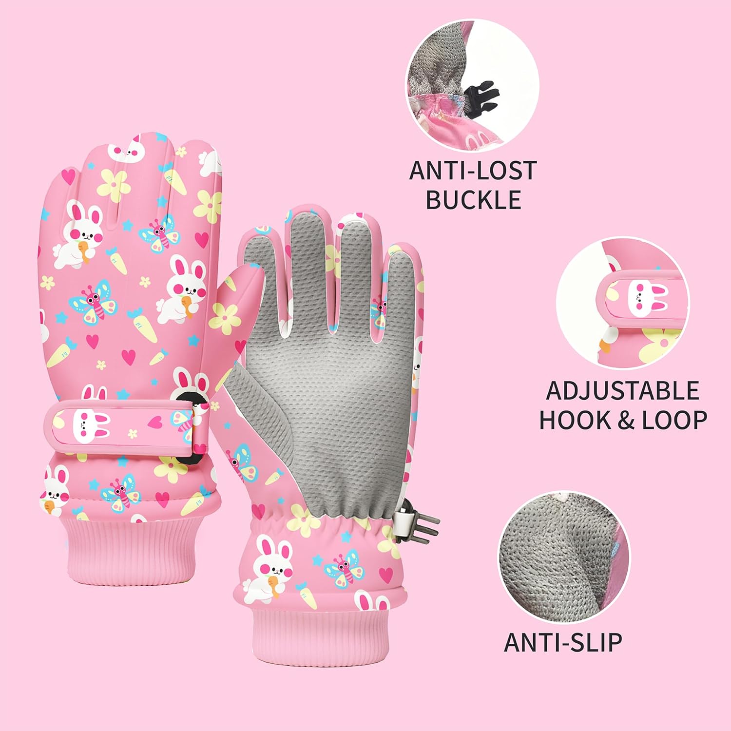 Kids Winter Snow Gloves, Water - Winter Glove Insulated review and price