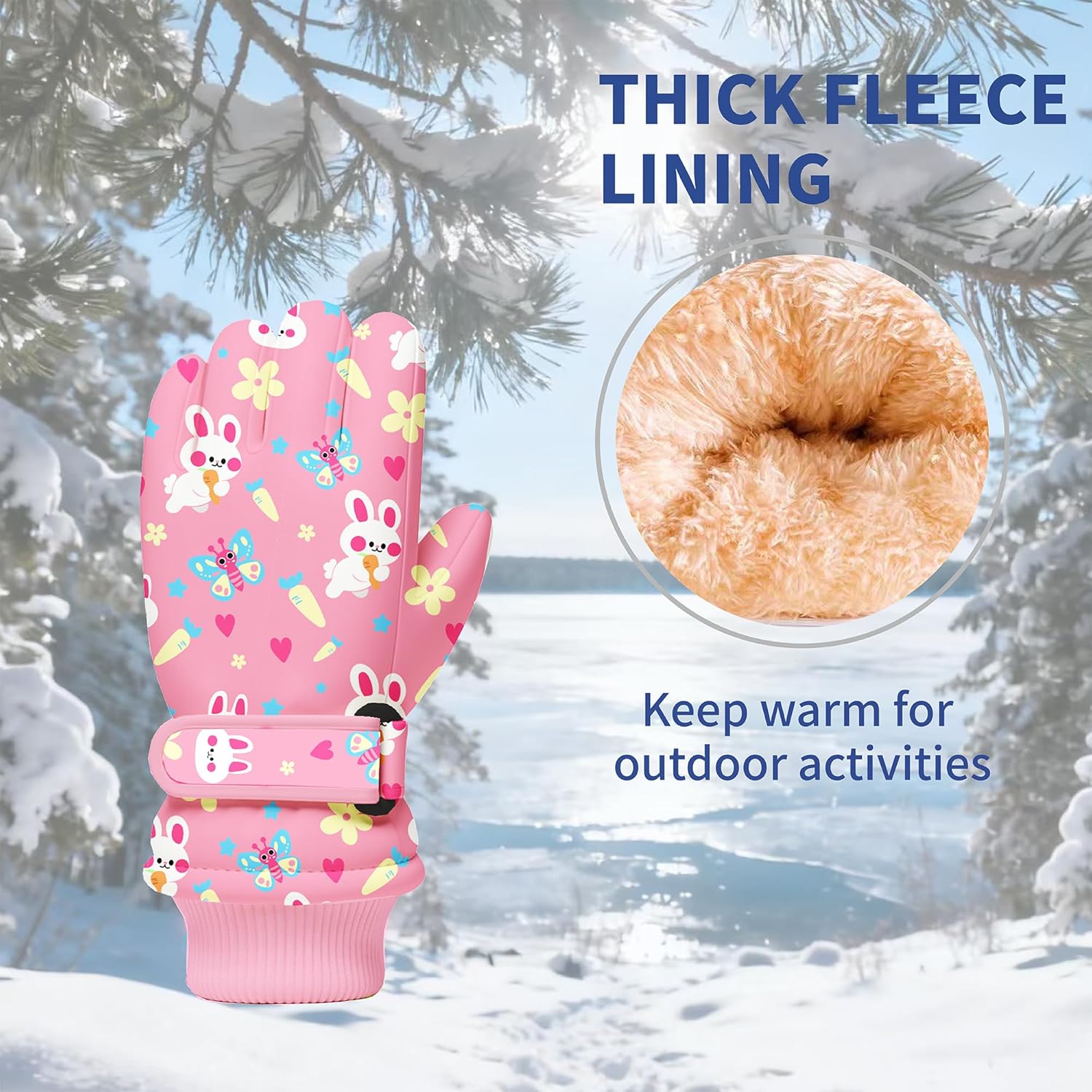 Kids Winter Snow Gloves, Water - Winter Glove Insulated review and price