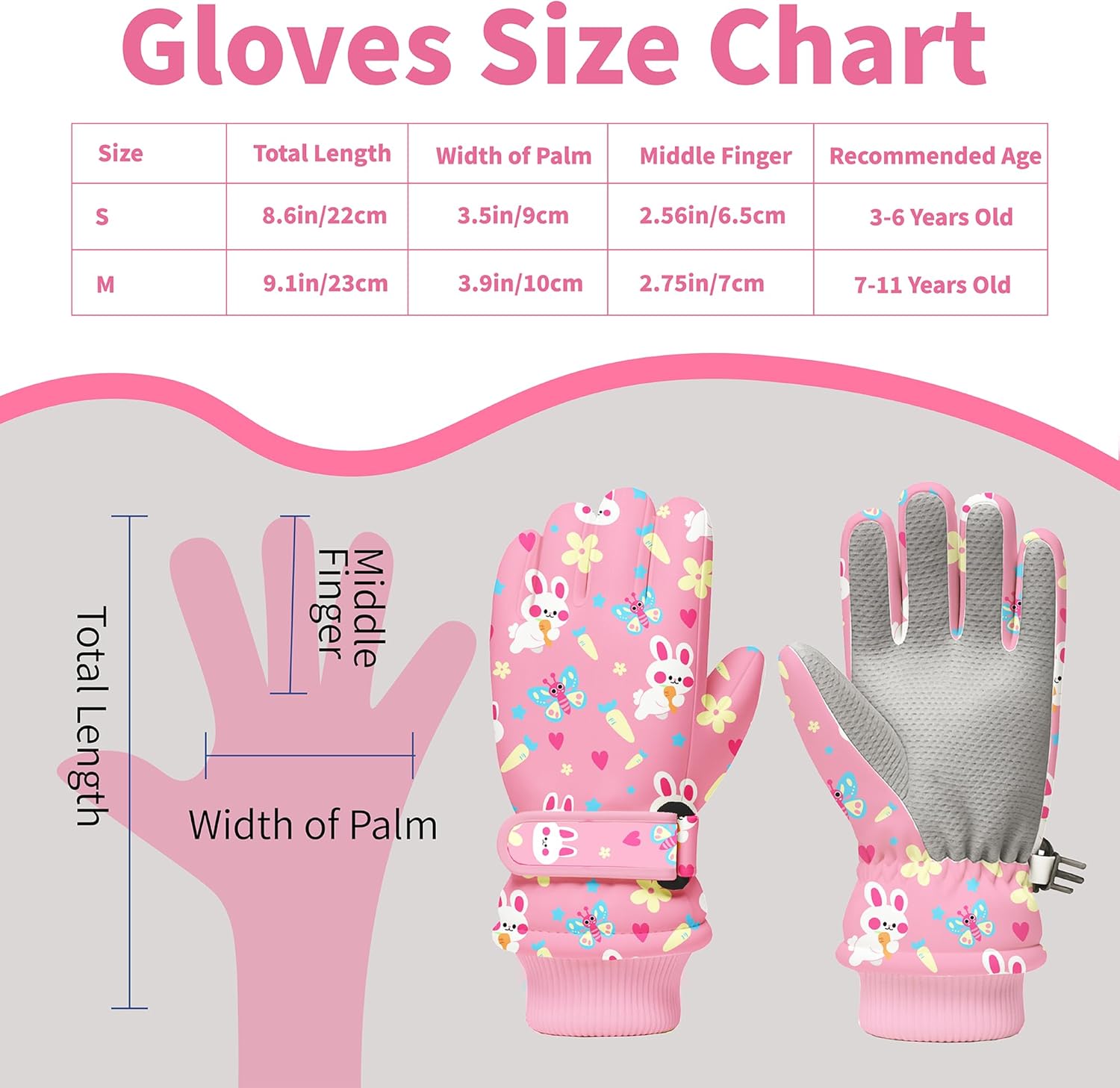 Kids Winter Snow Gloves, Water - Winter Glove Insulated review and price