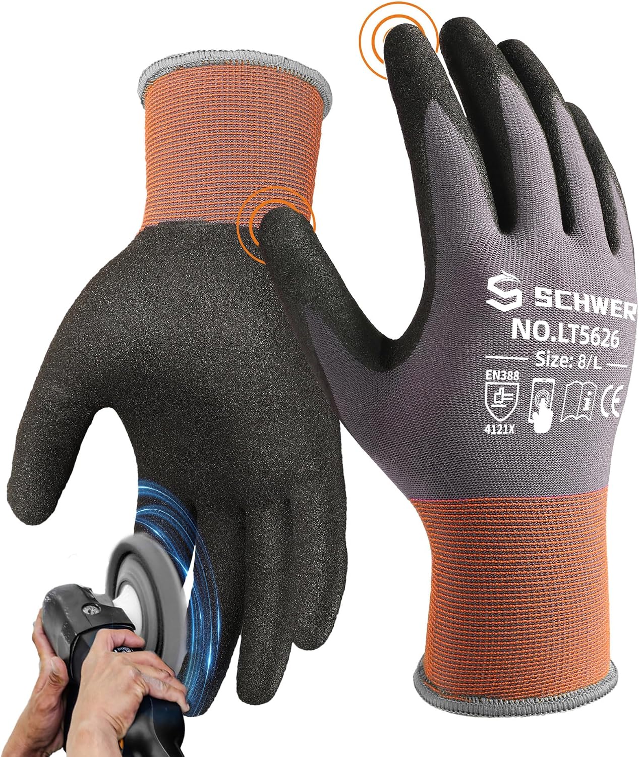 6 Pairs Heavy Duty Work Gloves - Cut Resistant Glove review and price