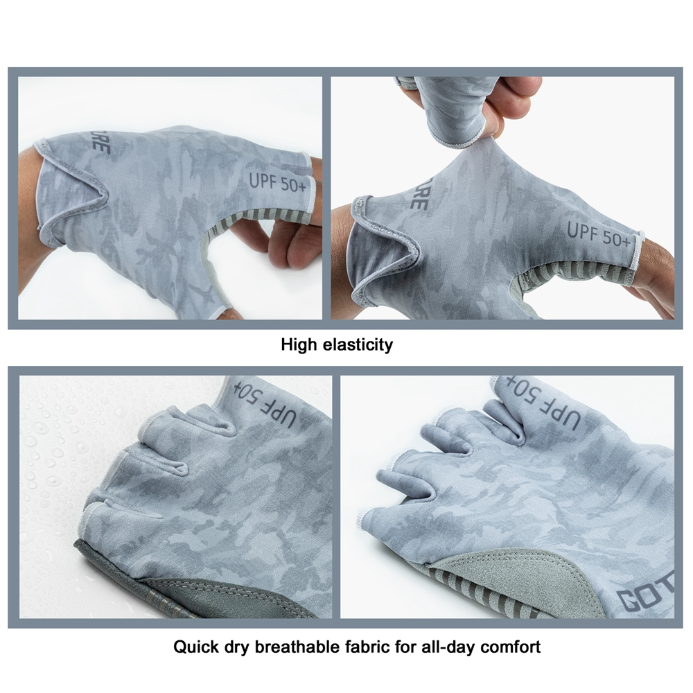 Goture Fingerless Fishing Glov - Cycling Glove Padded review and price