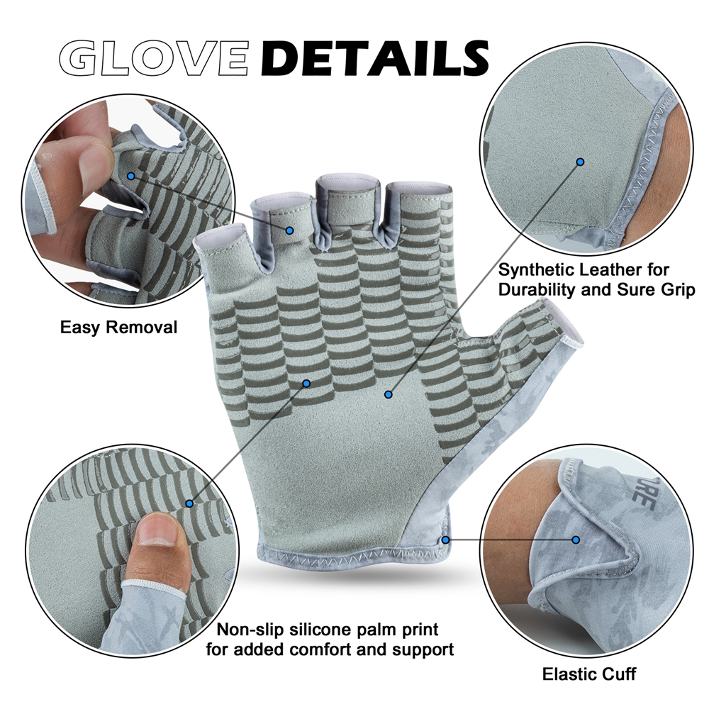 Goture Fingerless Fishing Glov - Cycling Glove Padded review and price