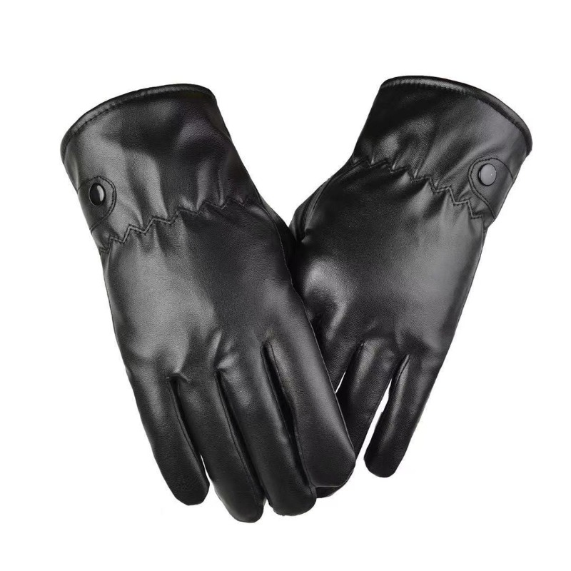 Winter Fashion Black PU Leathe - Leather Driving Glove review and price