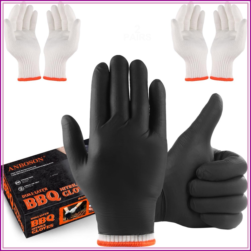Disposable BBQ Gloves 100 Pack - Heat Resistant Glove review and price