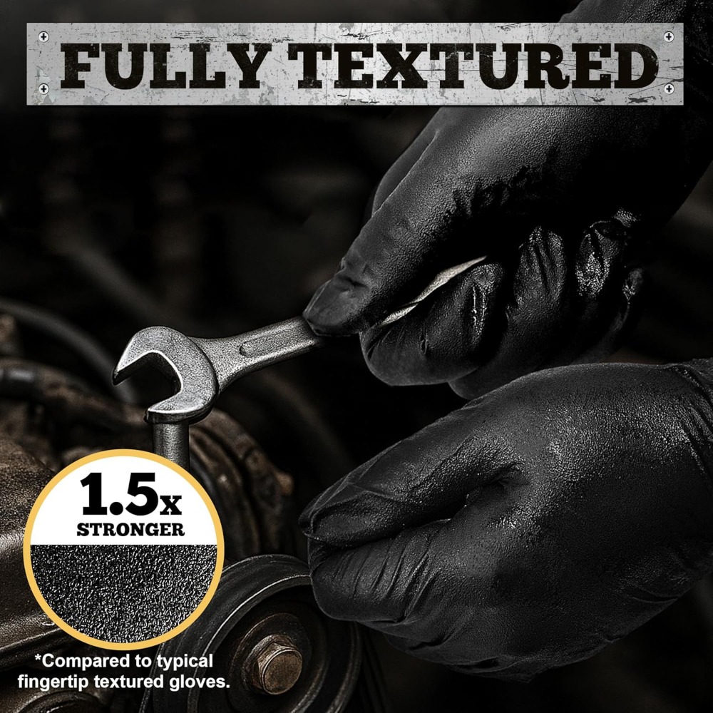 Heavy Duty Black Nitrile Glove - Nitrile Mechanic Glove review and price