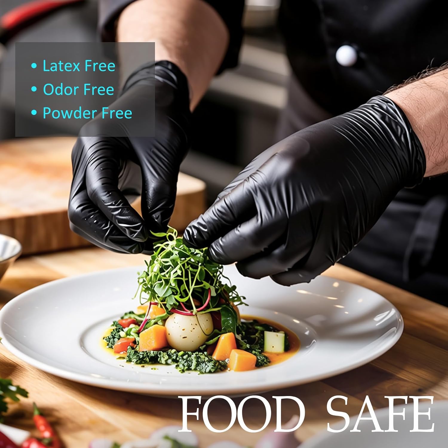 Black Disposable Nitrile Glove - Rubber Glove Cleaning review and price