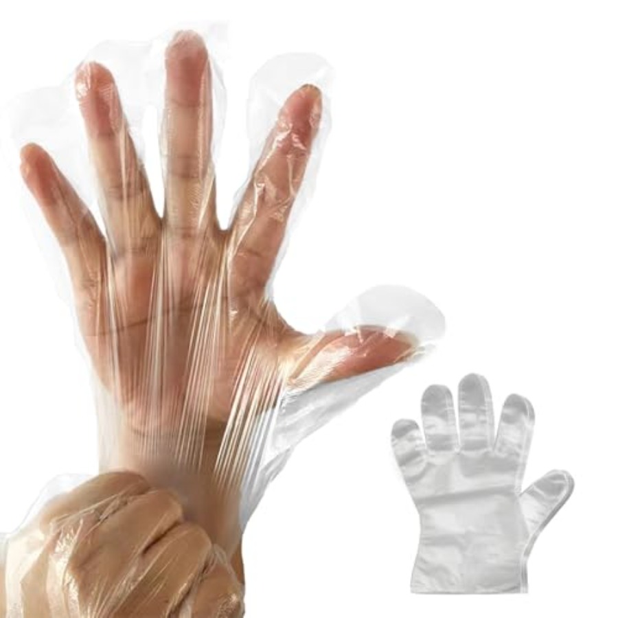 400 PCS Disposable Plastic Glo - Rubber Glove Cleaning review and price