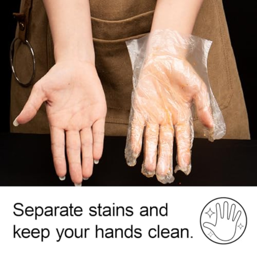 400 PCS Disposable Plastic Glo - Rubber Glove Cleaning review and price