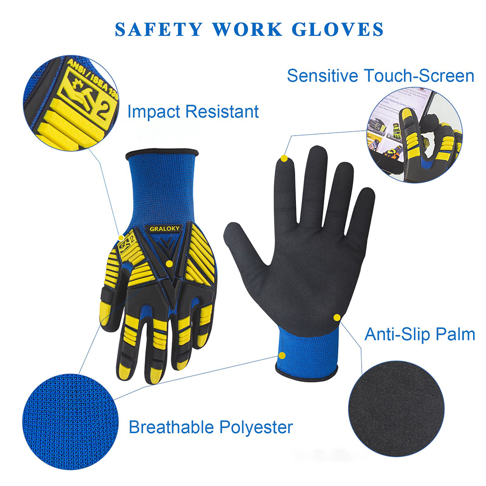 ANSI Level 2 Impact Resistant  - Work Glove Impact review and price