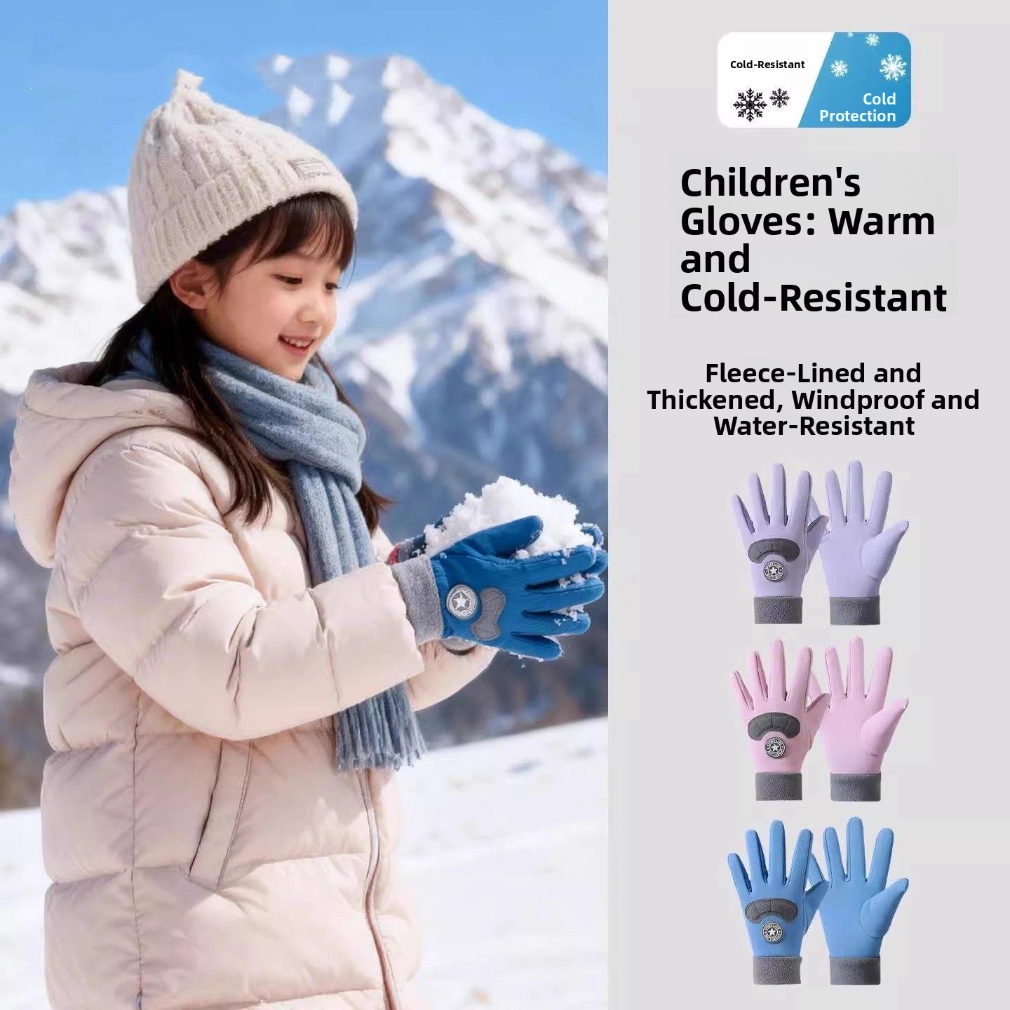 Children's Ski Gloves Winter W - Winter Glove Insulated review and price