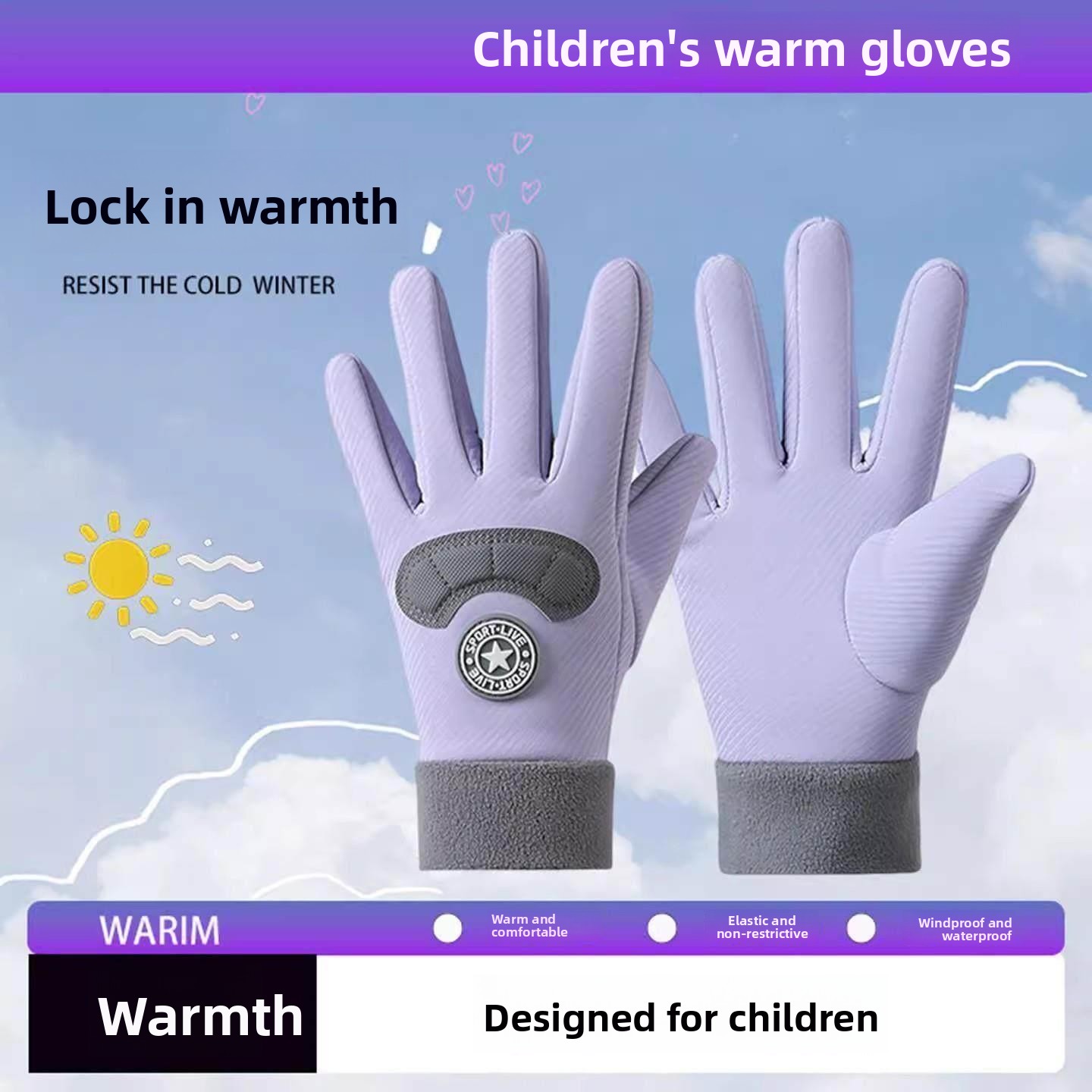 Children's Ski Gloves Winter W - Winter Glove Insulated review and price