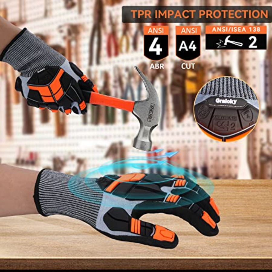 Safety Work Gloves with Impact - Work Glove Impact review and price