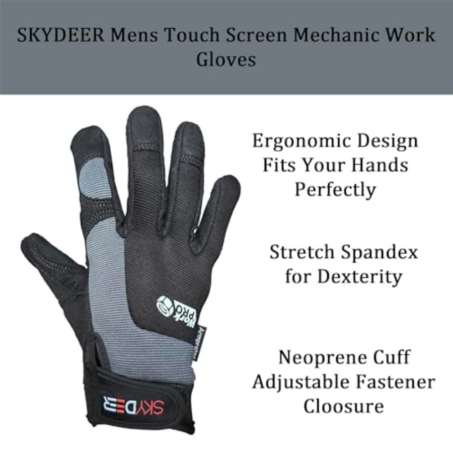 Touch Screen Leather Work Glov - Work Glove Impact review and price