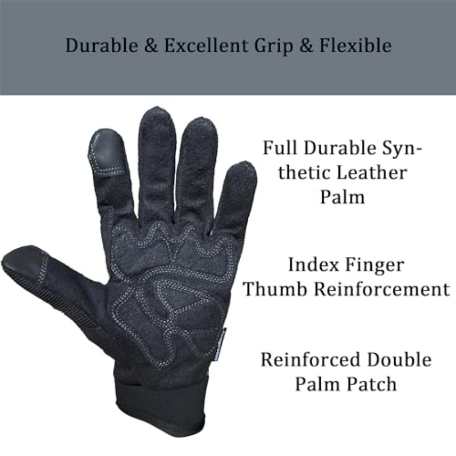 Touch Screen Leather Work Glov - Work Glove Impact review and price