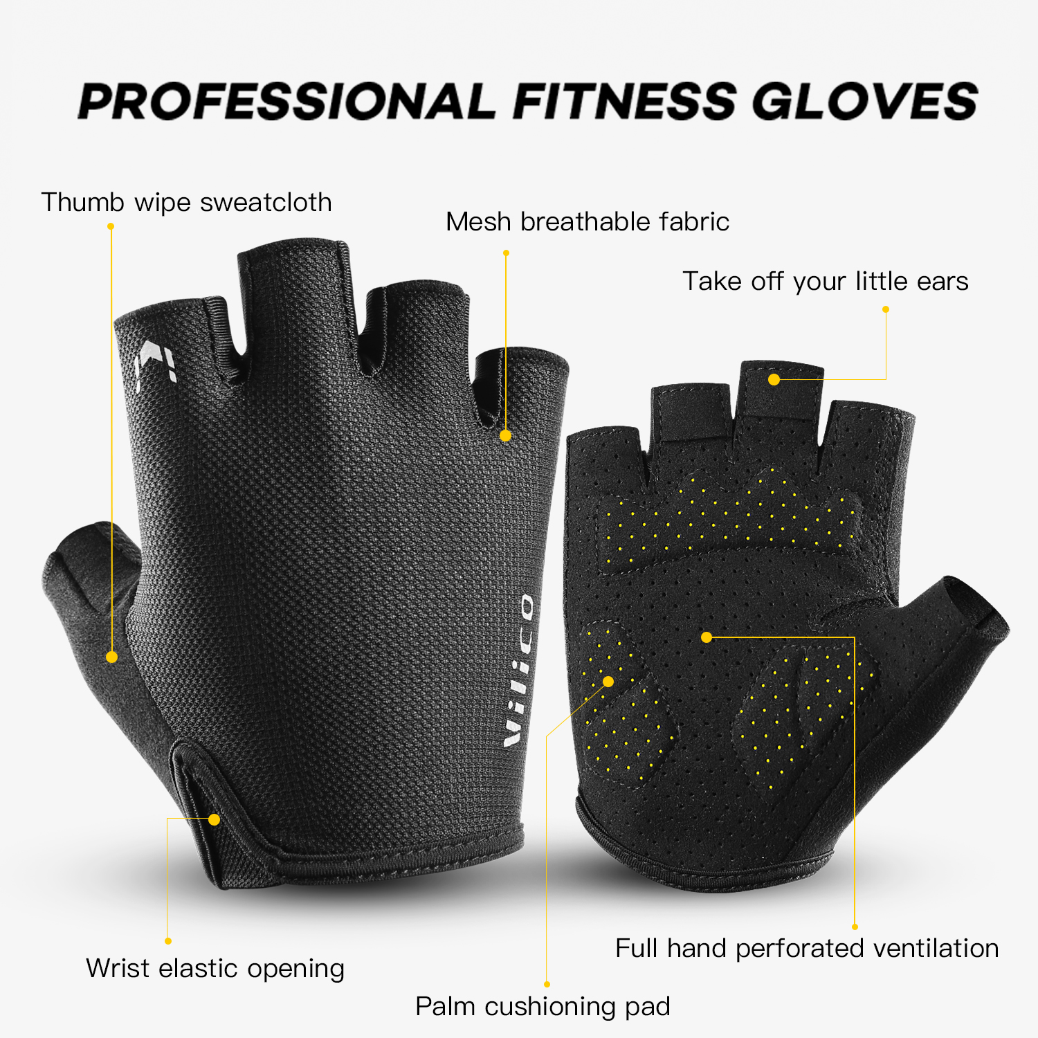 Vilico Sports Cycling Gloves H - Workout Glove Gym review and price