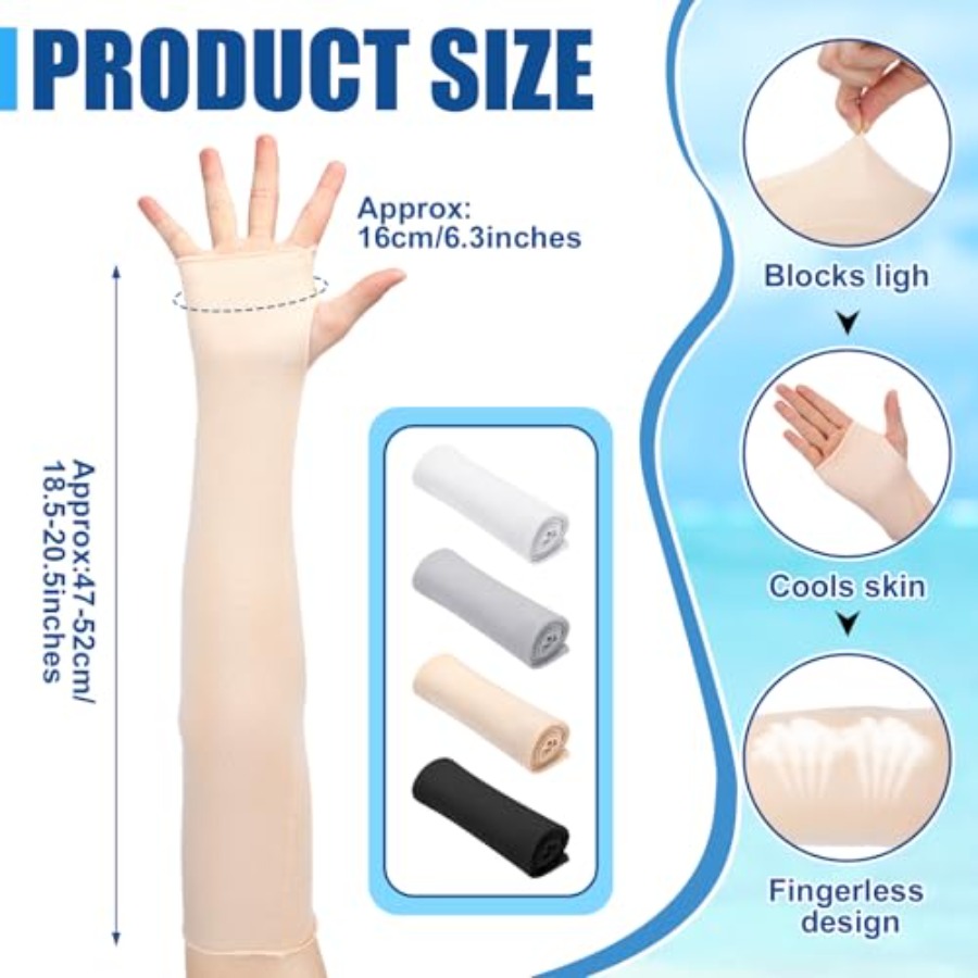 Bememo 4 Pack Sun Protection U - Fingerless Glove Knit review and price