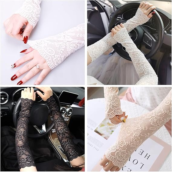 New 1Pair Sexy Lace Hollow-Out - Fingerless Glove Knit review and price