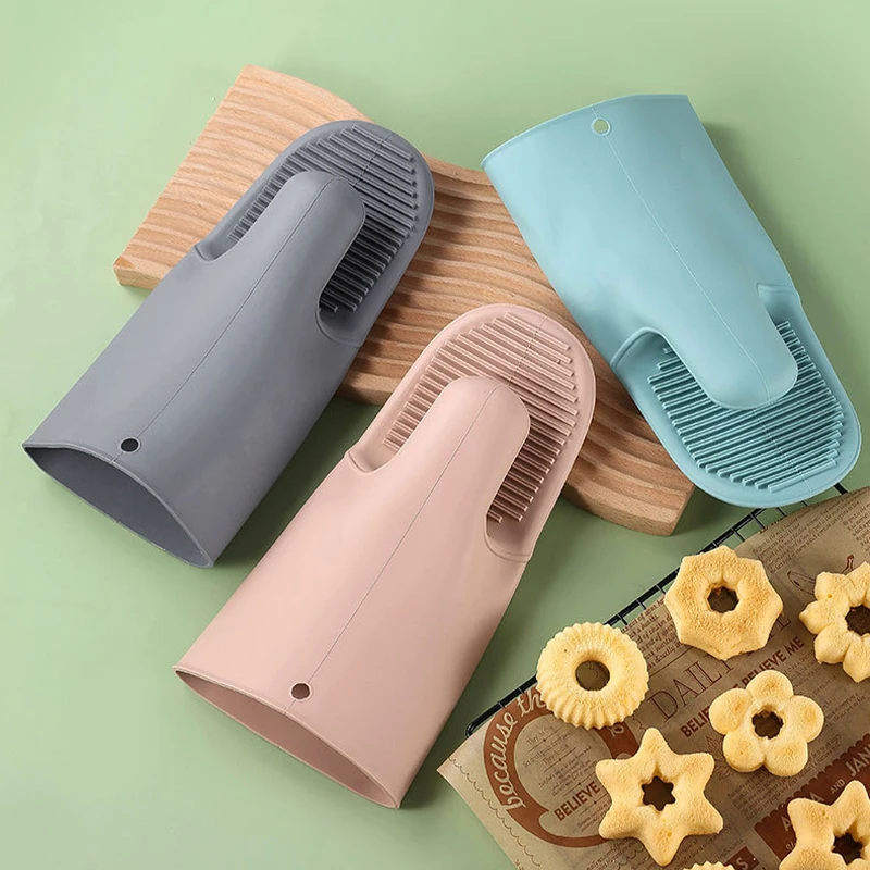 1/2Pcs Long Thickened Oven Glo - Oven Mitt Silicone review and price