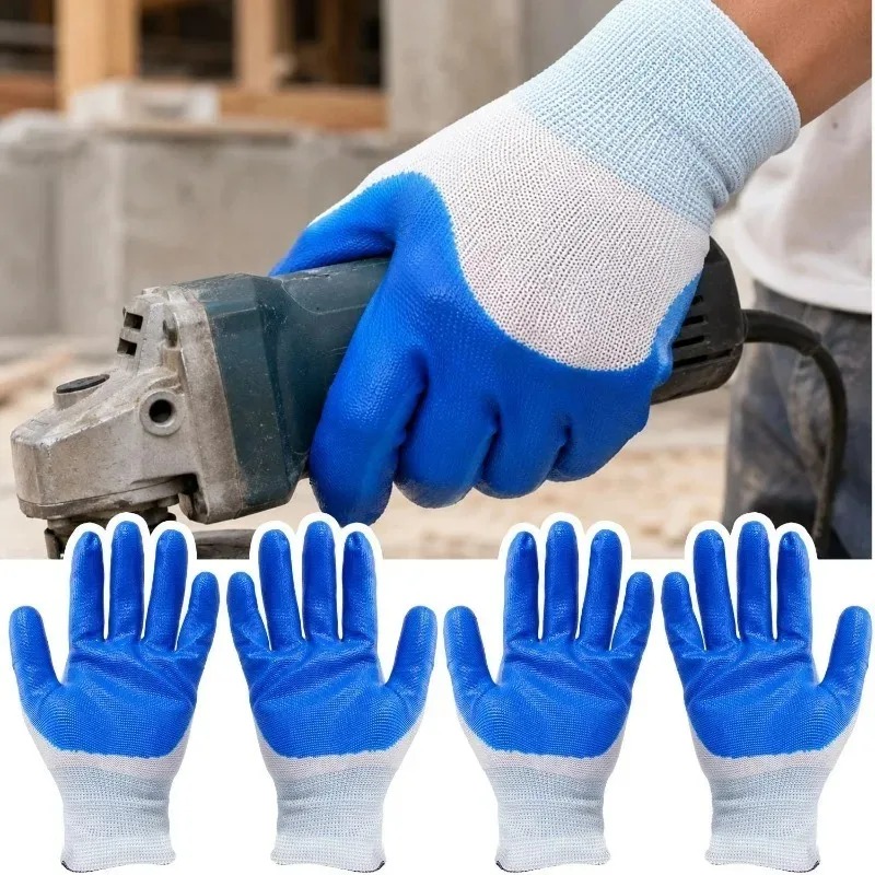 Blue Latex Rubber Nitrile Work - Nitrile Mechanic Glove review and price