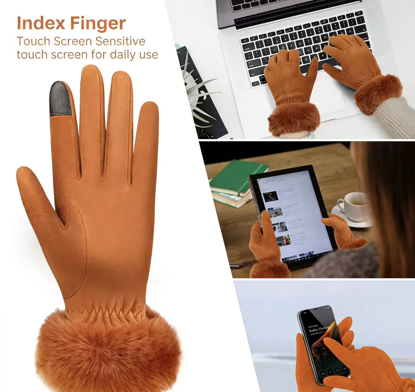 Women's Deerskin Warm Gloves A - Wool Glove Lined review and price