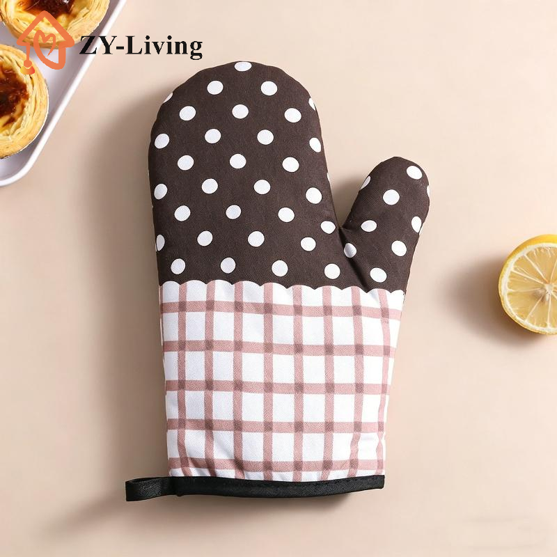 1Pcs Thickened Plaid Microwave - Oven Mitt Silicone review and price