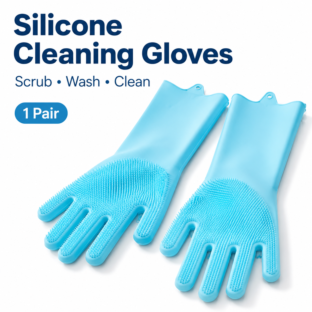 1 Pair Silicone Cleaning Glove - Dish Glove Rubber review and price