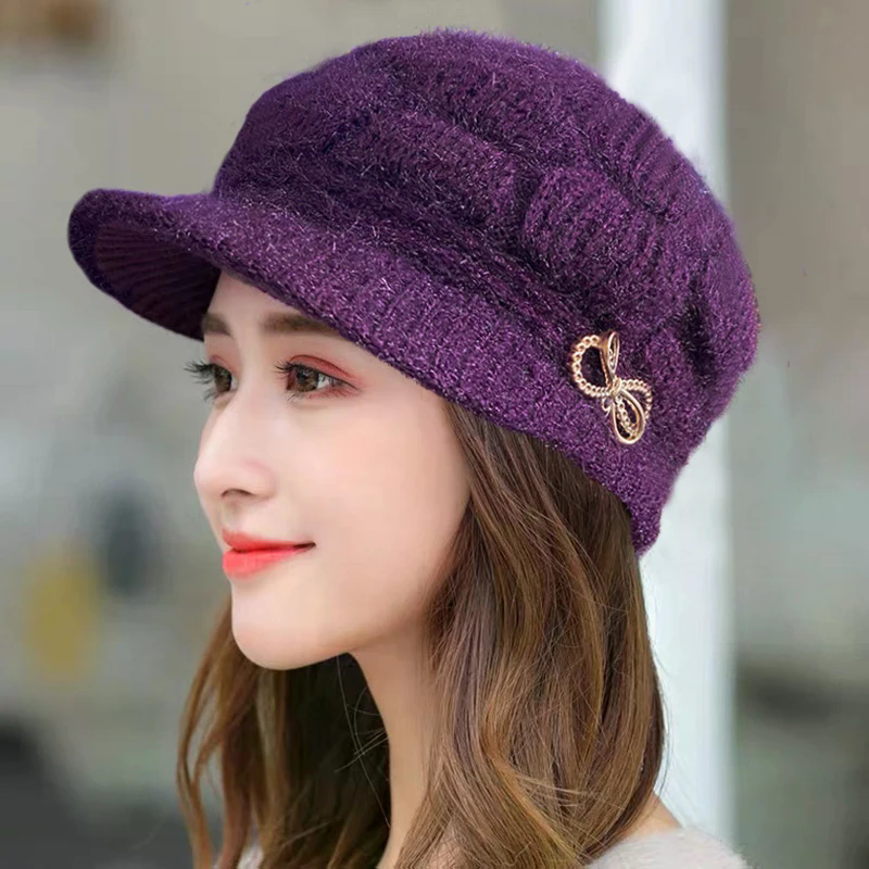 Winter Warm Hat Knitted Hat Ca - Wool Glove Lined review and price