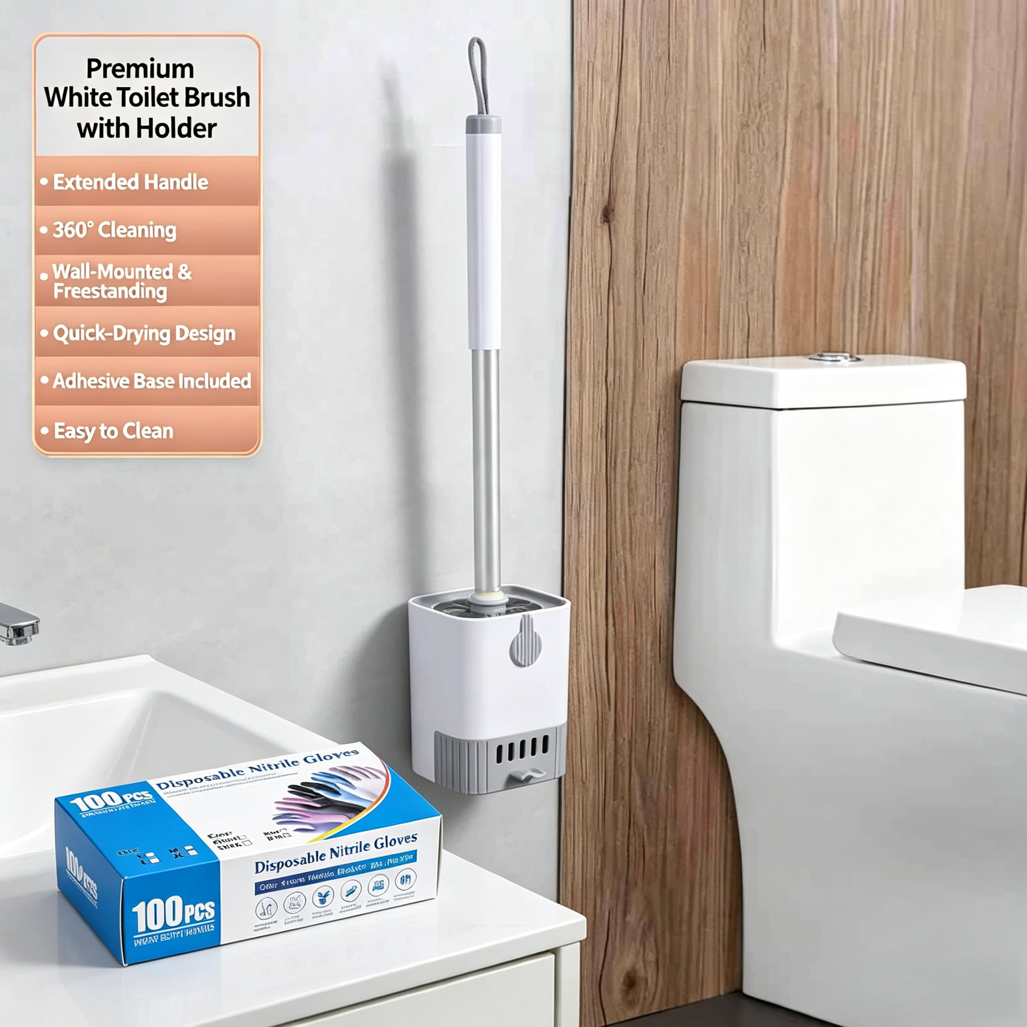 2-Piece Toilet Cleaning Set: P - Rubber Glove Cleaning review and price