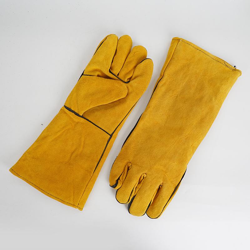 1 Pair 40Cm Welding Leather Gl - Cut Resistant Glove review and price