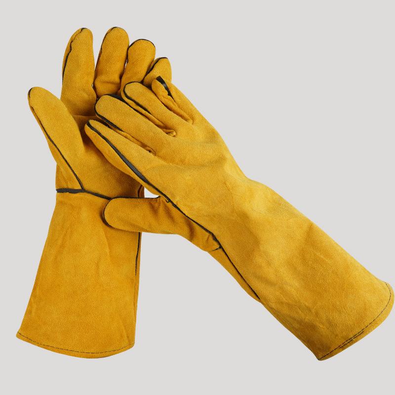 1 Pair 40Cm Welding Leather Gl - Cut Resistant Glove review and price