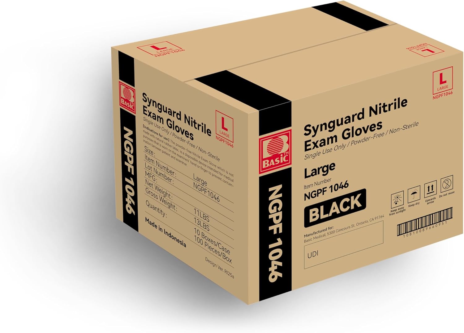 Large Black Nitrile Exam Glove - Exam Glove Nitrile review and price