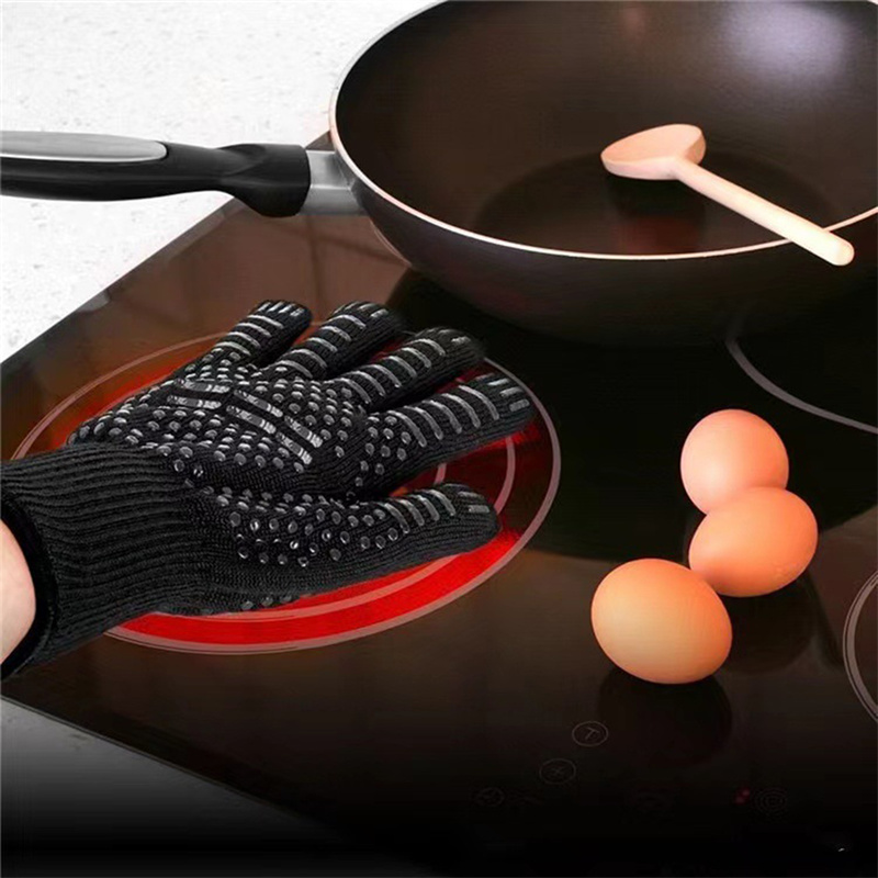 1PC Gloves 800 Degrees Firepro - Oven Mitt Silicone review and price